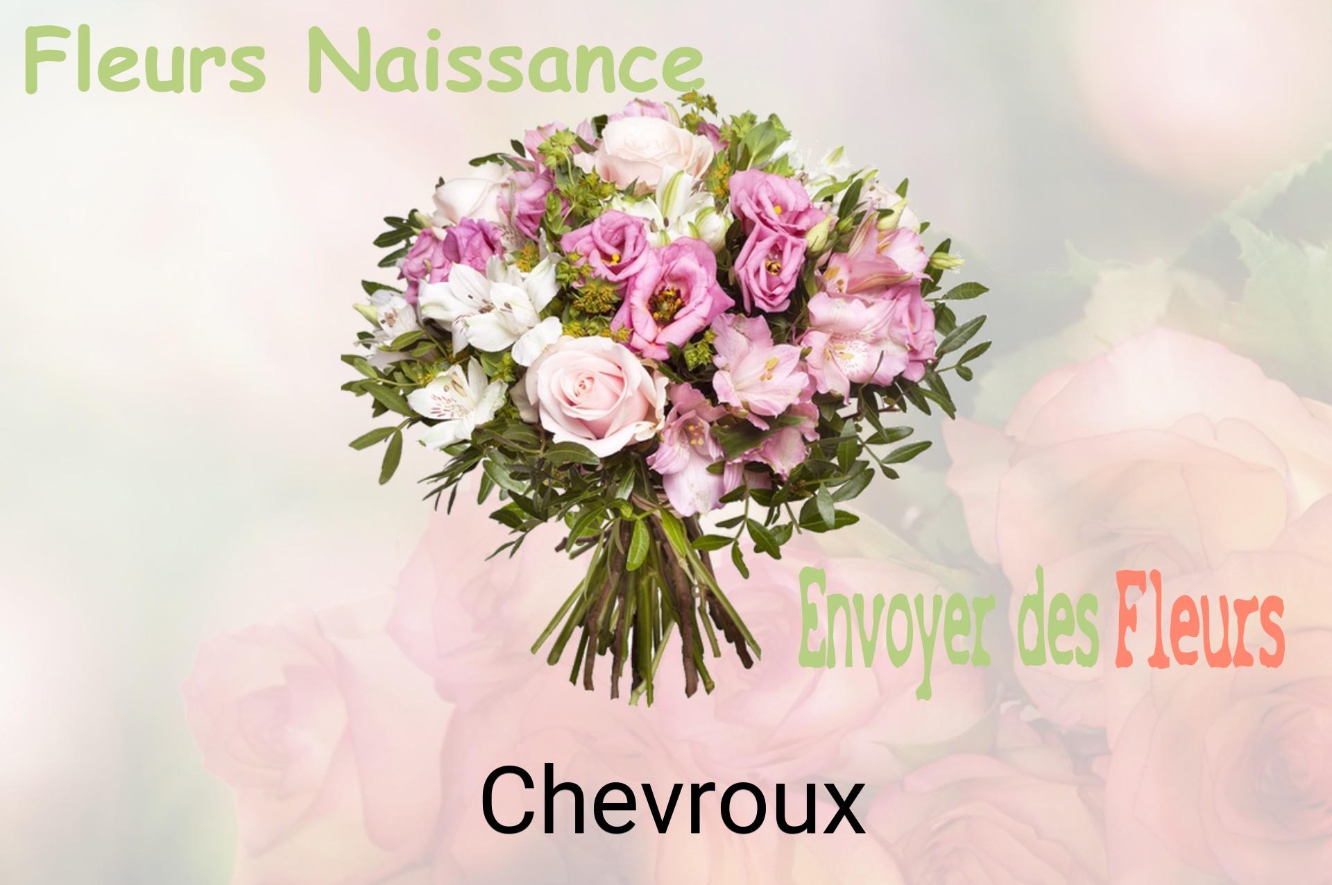 Bouquet de fleurs de naissance livré à Chevroux